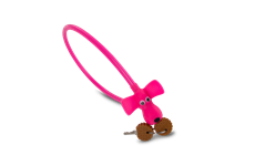 RFR Kabelschloss "DOG" 10 x 450 mm (pink)