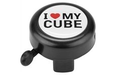 Cube Glocke "I LOVE MY CUBE" (schwarz weiß)